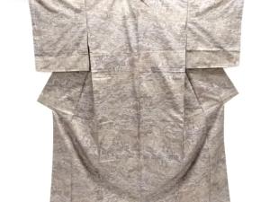 未使用品　南蛮船模様織り出し本場泥大島紬着物(9マルキ)